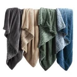 World Market Soft Sherpa Throw Blanket