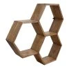 World Market Mango Wood Honeycomb Wall Shelf