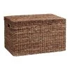 World Market Madras Dark Brown Abaca Storage Trunk