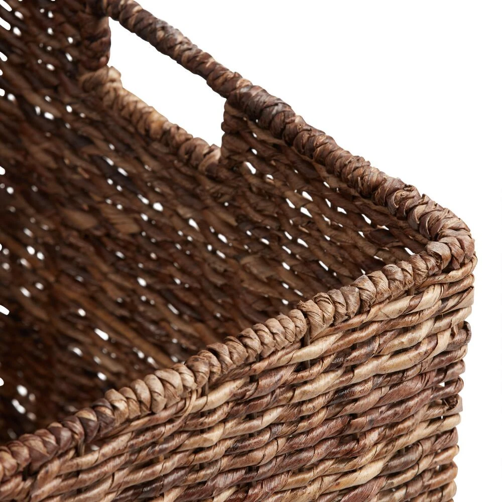 World Market Madras Dark Brown Abaca Storage Trunk - Image 4