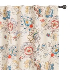 World Market Corinne Multicolor Floral Sleeve Top Curtains Set Of 2