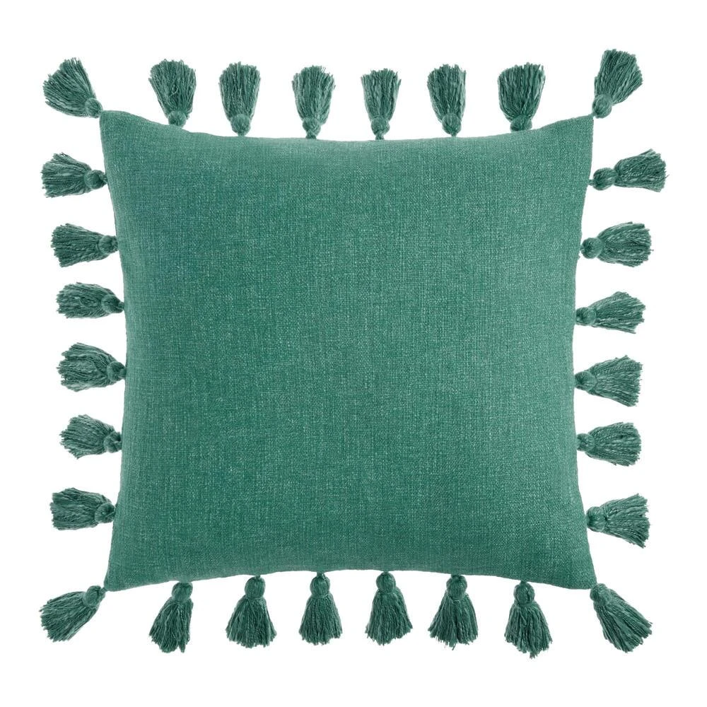 World Market Four Sided Tassel Throw Pillow - Image 2