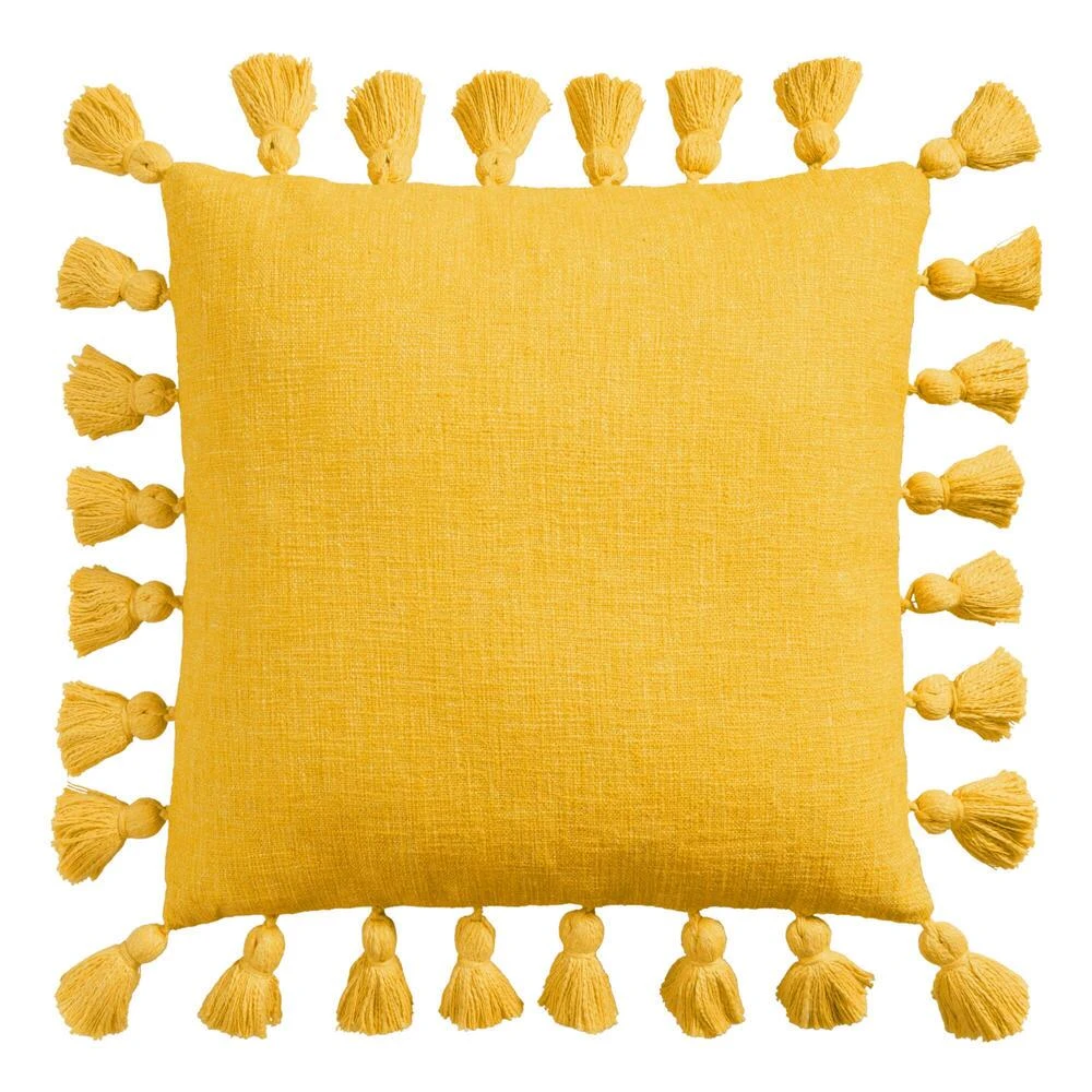 World Market Four Sided Tassel Throw Pillow - Image 4