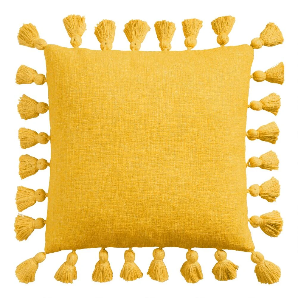 World Market Four Sided Tassel Throw Pillow - Image 6