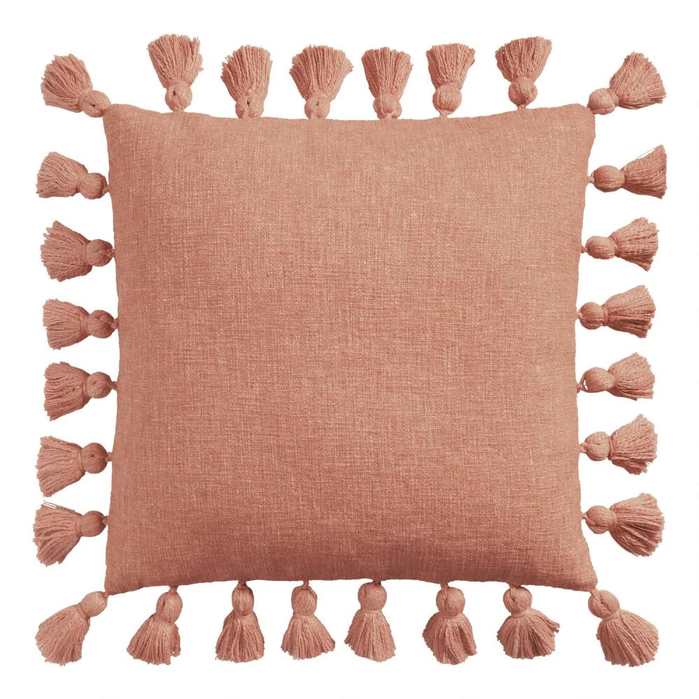 World Market Four Sided Tassel Throw Pillow - Image 7