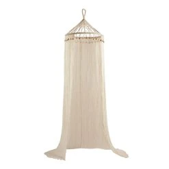 World Market Boho Sheer Cotton Macrame Canopy