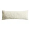World Market Extra Wide Ivory Textured Boucle Lumbar Pillow
