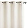 World Market Harlow Ivory Cotton Grommet Top Curtains Set Of 2