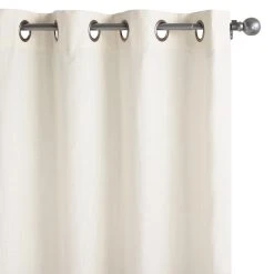 World Market Harlow Ivory Cotton Grommet Top Curtains Set Of 2