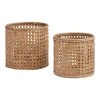 World Market Farrah Natural Rattan Cane Open Weave Basket
