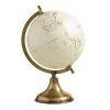 World Market White Globe With Gold Stand