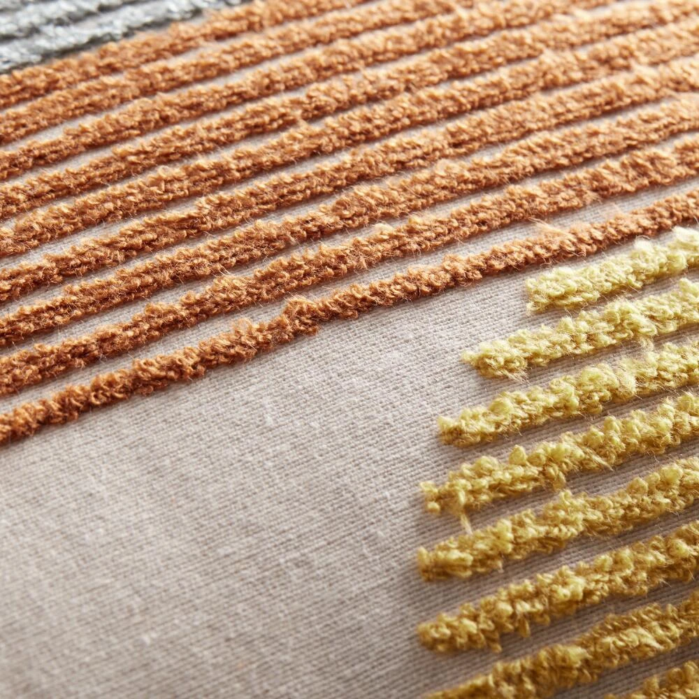 World Market Tufted Modern Geo Print Lumbar Pillow - Image 4