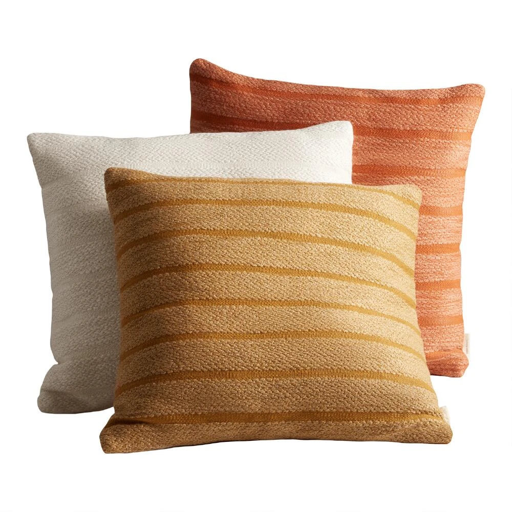 World Market Oversized Tonal Stripe Throw Pillow