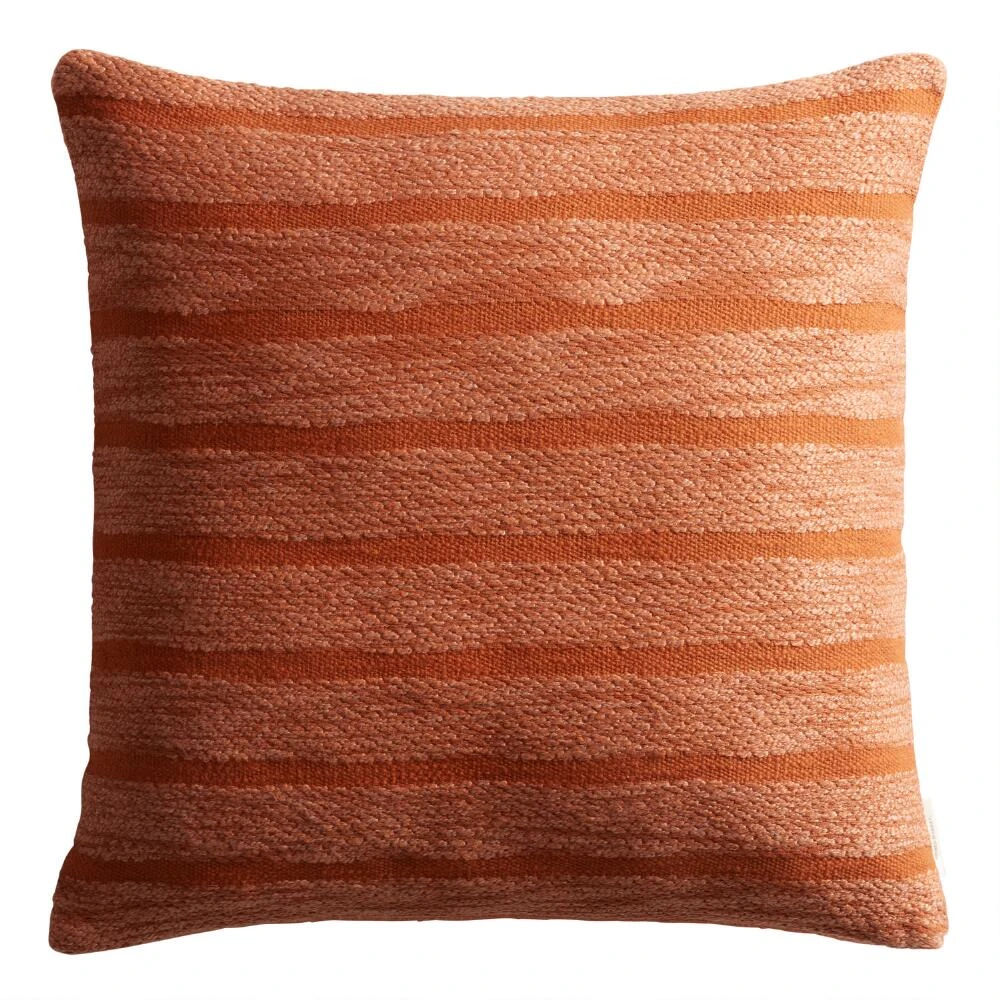 World Market Oversized Tonal Stripe Throw Pillow - Image 2