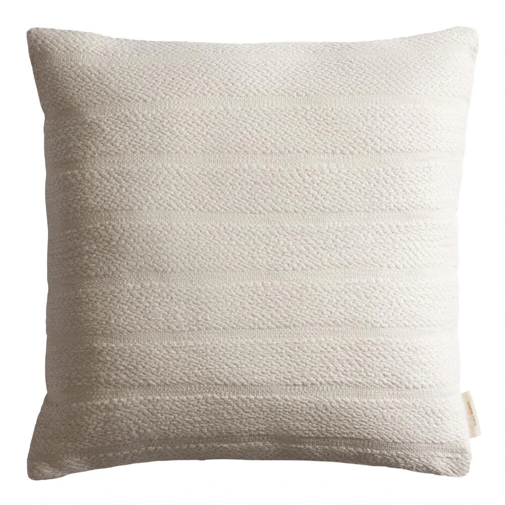 World Market Oversized Tonal Stripe Throw Pillow - Image 6